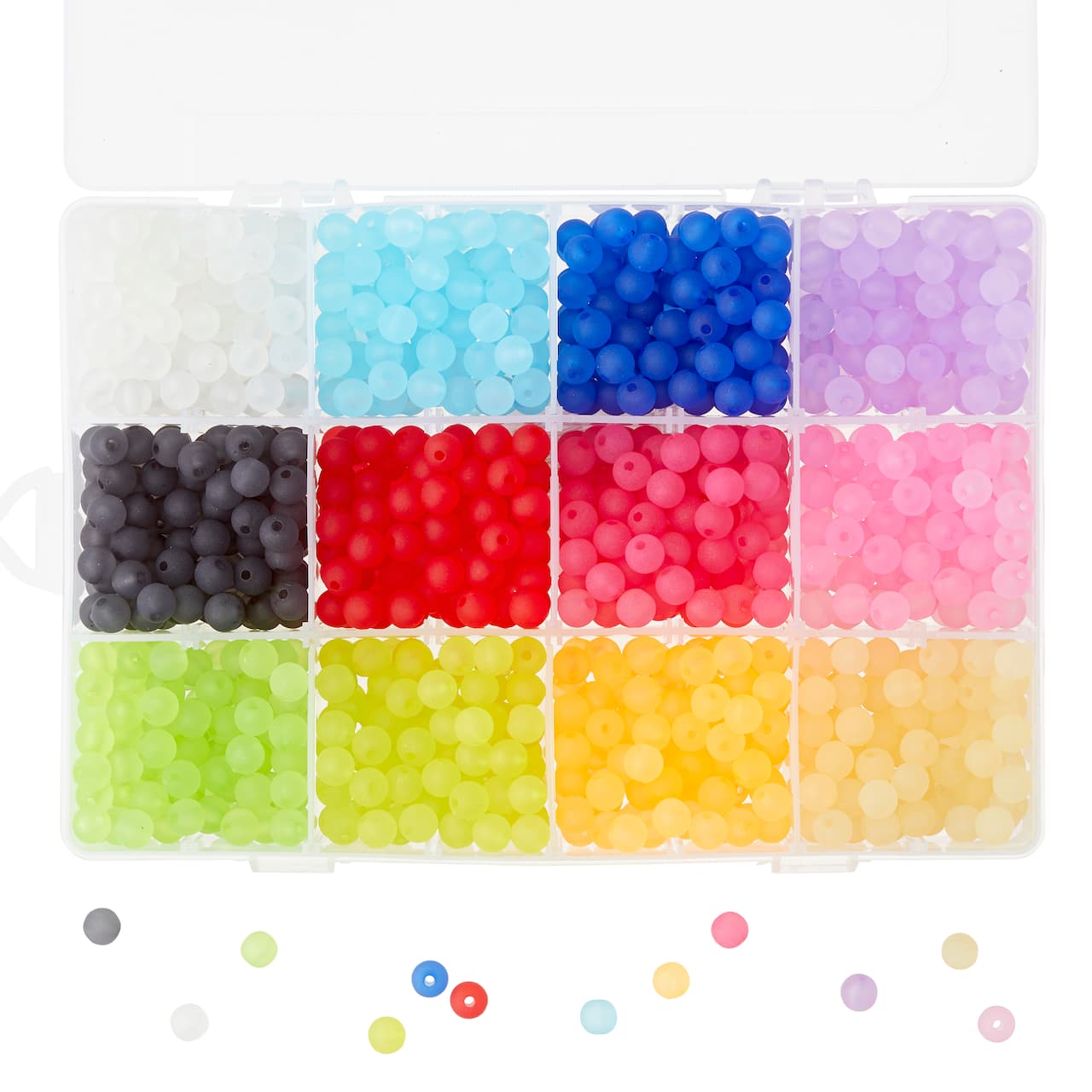 6 Pack: Matte Acrylic Craft Beads Set, 7.5mm by Bead Landing™